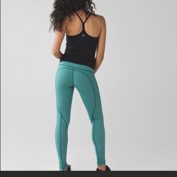 Lululemon stripe legging green - Picture 2 of 8
